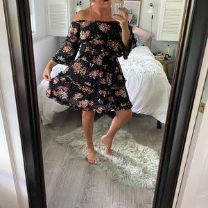 ‼️SOLD‼️Vicidolls  tiered off the shoulder dress